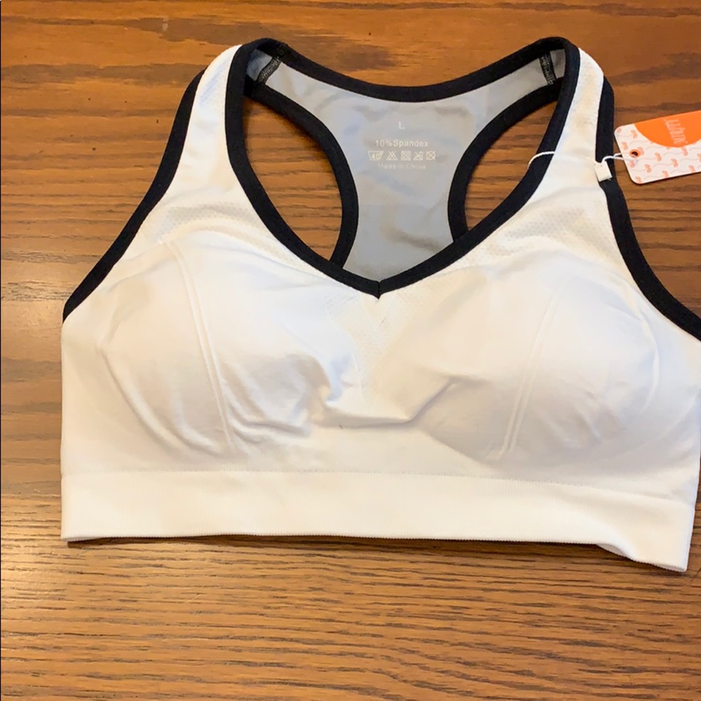 White Sports Bra